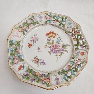 Vintage RW Bavaria Floral Plate